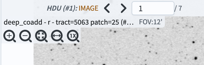 The buttons to cycle through image planes.
